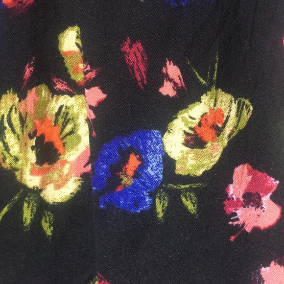 ATMOSPHERE Comfy Stylish Floral Print Palazzo Pants with Elastic Insert Back - Picture 9 of 16